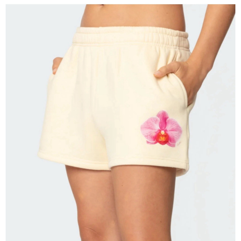 Edikted Orchid Babe Sweat Shorts Large NWT